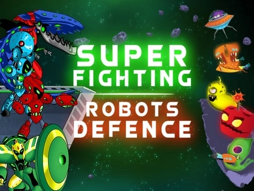 Super Arcade Fighting Robots Defense Game